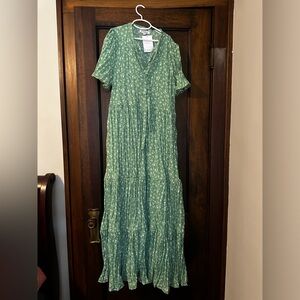 Miranda Tiered Maxi in Green